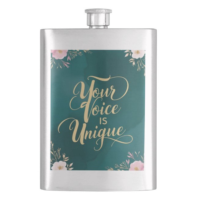 Flasque Votre voix est unique (devant)