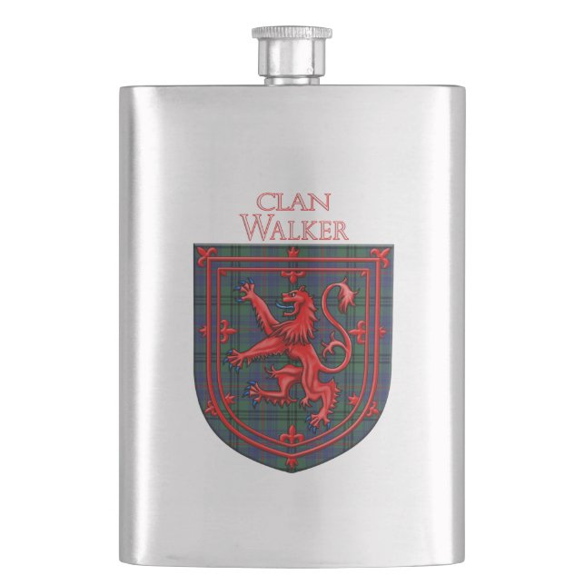 Flasque Walker Tartan Scottish Plaid Lion Rampant (devant)