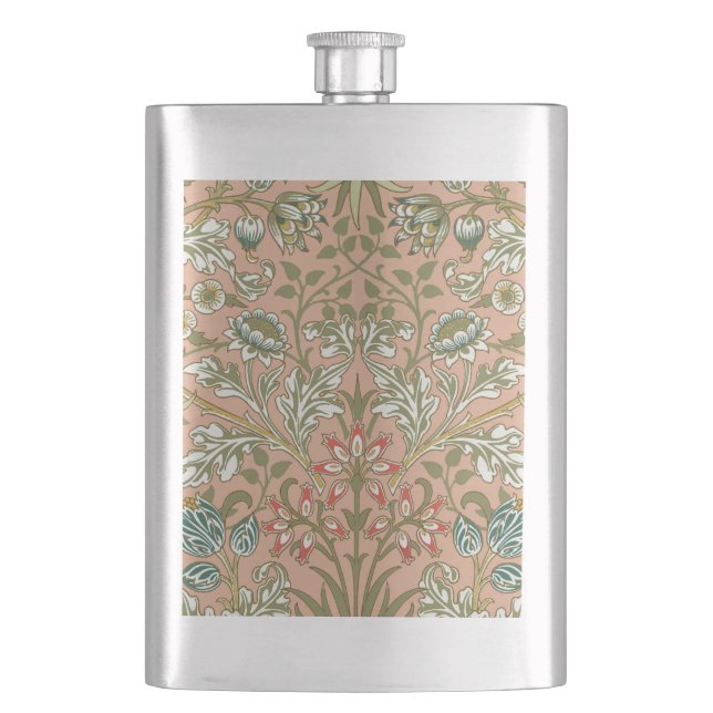 Flasque William Morris Hyacinth Flower Rose Art (devant)