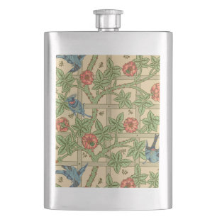 Flasque William Morris Trellis Design classique de papier