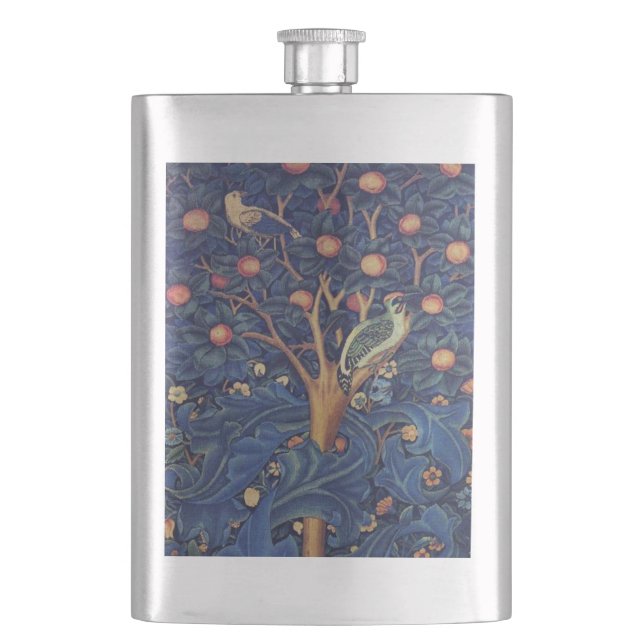 Flasque William Morris Woodpecker Tapestry Arts & Artisana (devant)