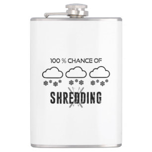 Flasques 100% De Chance De Shredding Météo Prévision Ski