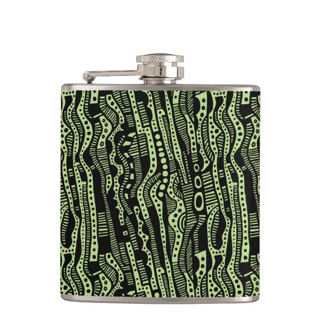 Flasques 120115 - Noir sur vert clair b8da89 (Devant)