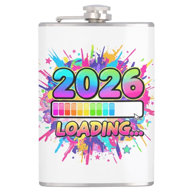 Flasques 2026 Loading... Progress Bar Sticker (Devant)