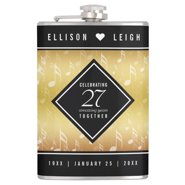 Flasques 27e anniversaire du Mariage de musique (Devant)