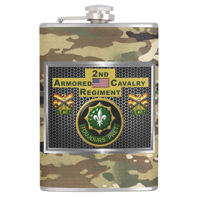 Flasques 2e Régiment de cavalerie blindée "toujours prêt" (Devant)