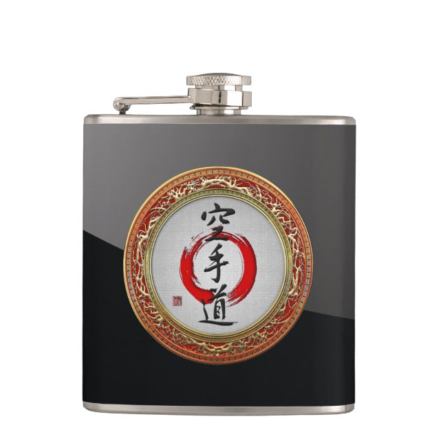 Flasques [400] Calligraphie japonaise - Karate-do (Devant)