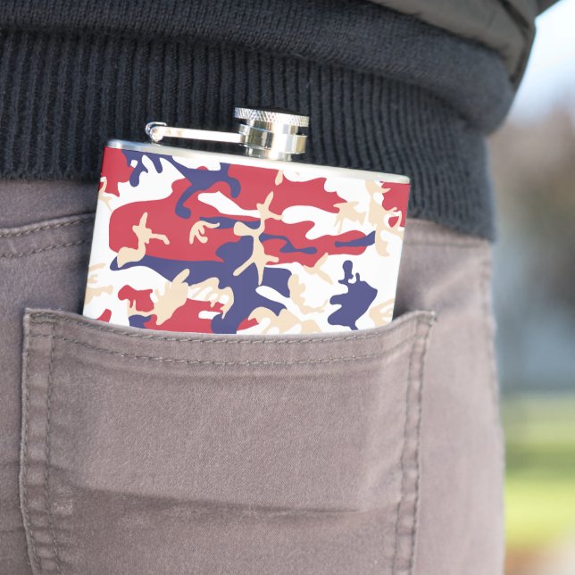 Flasques 4th of July, Independence day, Camouflage Beige (En situation)