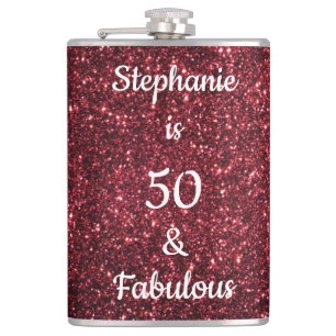 Flasques 50 Et Fabuleux Anniversaire Bourgogne Parties scin