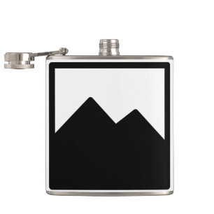 Flasques 6 oz. Modèle de fiole enveloppé de vinyle