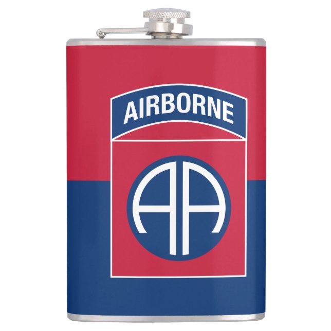 Flasques 82e division aérienne Flag Military Vétéran (Devant)