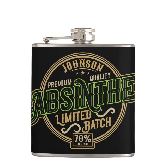 Flasques Absinthe Herbal Spirit Liquor Étiquette (Devant)