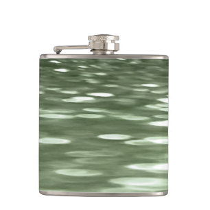 Flasques Abstract #3: Olive green blur
