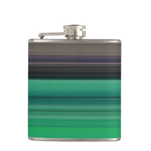 Flasques Abstrait #1 : Vert et gris