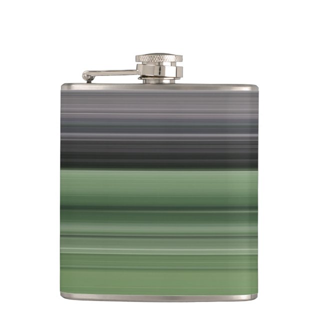 Flasques Abstrait n° 1 : vert olive et gris (Devant)