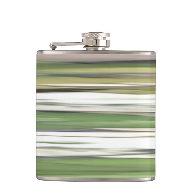 Flasques Abstrait n° 2 : Flou vert olive (Devant)