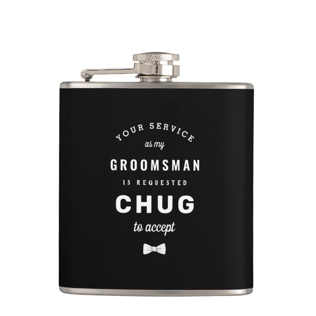 Flasques Accepter Groomsman (Devant)