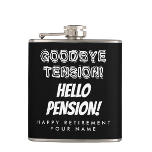 Flasques Adieu tension bonjour pension drôle de retraite hi