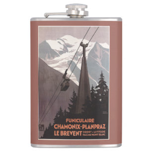 Flasques Affiche de funiculaire de Funiculaire Le Brevent