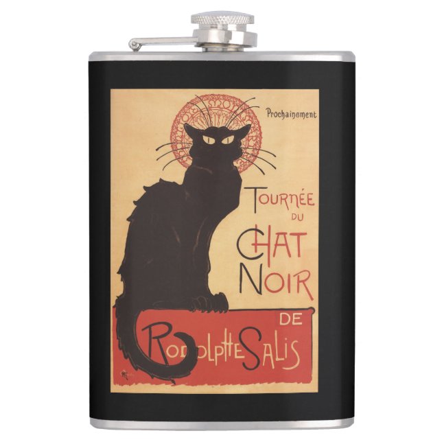 Flasques Affiche Noir de promo de chat noir de troupe de (Devant)