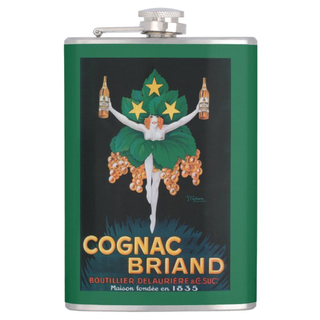 Flasques Affiche promotionnelle de Briand de cognac (Devant)