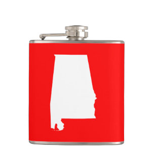 Flasques Alabama rouge et blanc