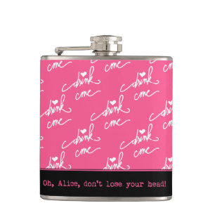 Flasques Alice au pays des merveilles Buvez-moi Avertisseme