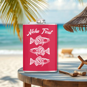 Flasques Aloha Trout-Hawaiian Cherry Red