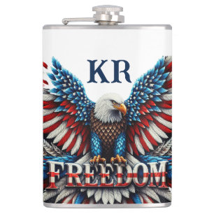 Flasques American Bald Eagle Patriotique USA Drapeau Libert