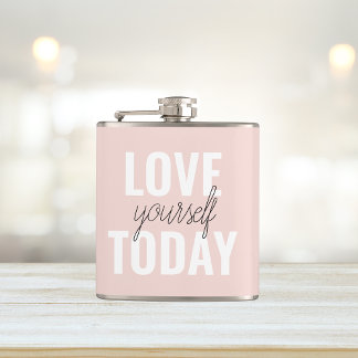 Flasques Amour Positif Vous-Même Aujourd'Hui Citation Paste