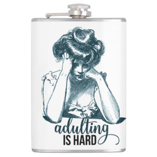 Flasques Amusant Adulte est difficile Vintage Gibson Girl