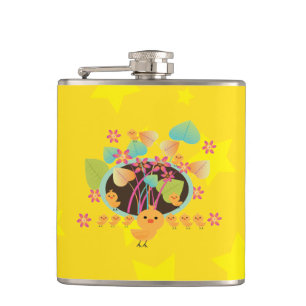 Flasques Amusant petit poulet