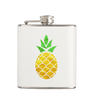 Flasques Ananas Géométrique En Or Foil D'Été Personnali