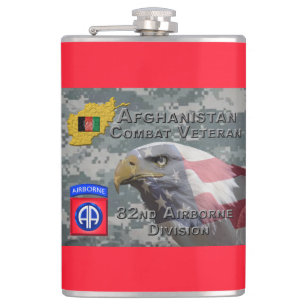 Flasques « Ancien combattant afghan » - 82e division aéropo