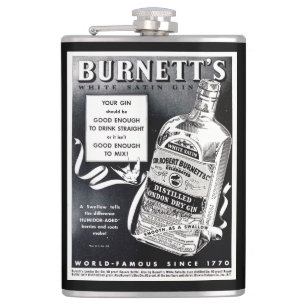 Flasques ANNONCE vintage DES ANNÉES 1940 SUR LE GIN