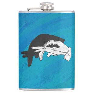 Flasques Anteille Ombre Sur Bleu