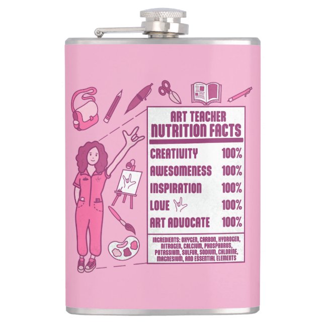 Flasques Appréciation pour les professeurs d'art - Cadeaux  (Devant)