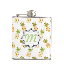Aquarelle tropicale Motif d'ananas