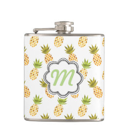 Flasques Aquarelle tropicale Motif d'ananas