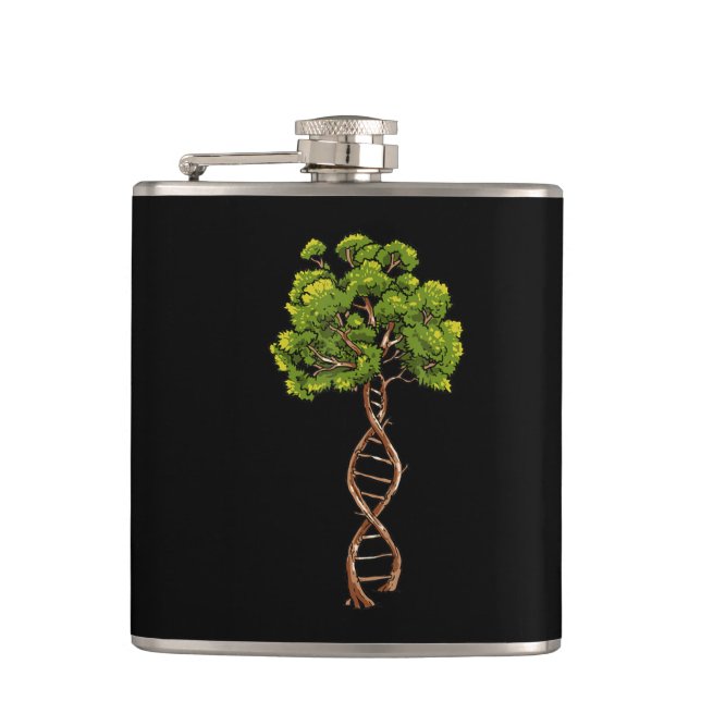 Flasques Arbre Adn De Vie Science Génétique Biologie Enviro (Devant)