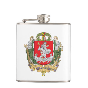 Flasques Armoiries de Vilnius, Lituanie Hip Flask