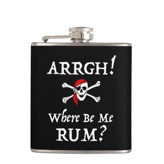 Flasques Arrgh ! Où soyez je rhum ? Entretien drôle comme (Devant)