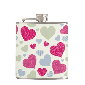 Flasques Arrière - plan de coeurs