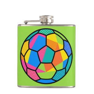 Flasques Art de ballon de football géométrique Pop Art