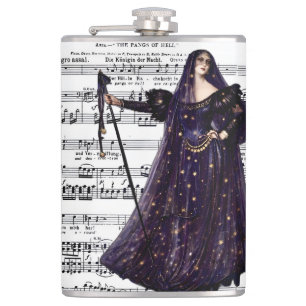 Flasques Art gothique vintage de la Reine de la Nuit de l'O