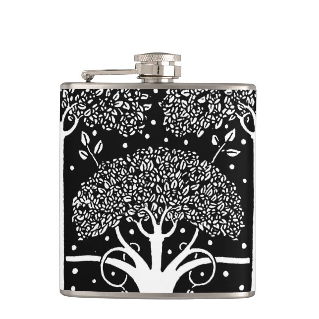 Flasques Art Nouveau Tree Beardsley Motif (Devant)