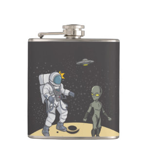 Flasques Astronaute et alien