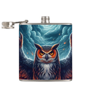 Flasques Au-dessus et au-dessous - Wise Owl Art