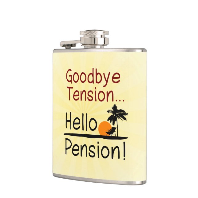 Flasques Au revoir tension, bonjour retraite drôle de (Gauche)