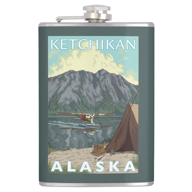 Flasques Avion de Bush et pêche - Ketchikan, Alaska (Devant)